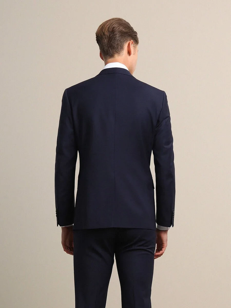 Saks Modern Fit Wool Blended Suit - 5