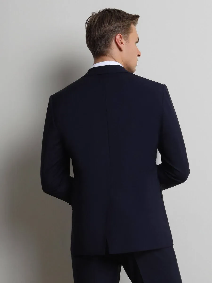 Saks Modern Fit Wool Blended Suit - 4