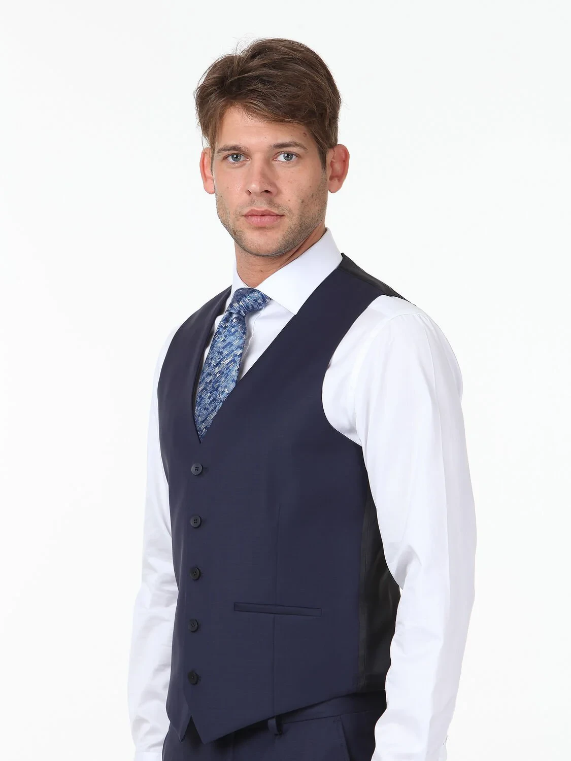 Saks Plain Classical Waistcoat - 3