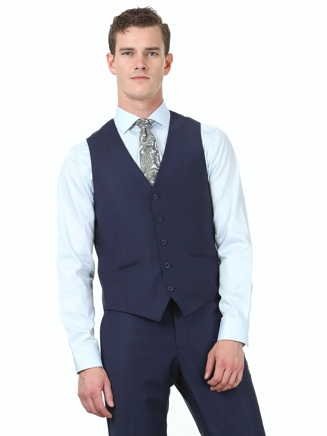 Saks Plain Classical Waistcoat - 1