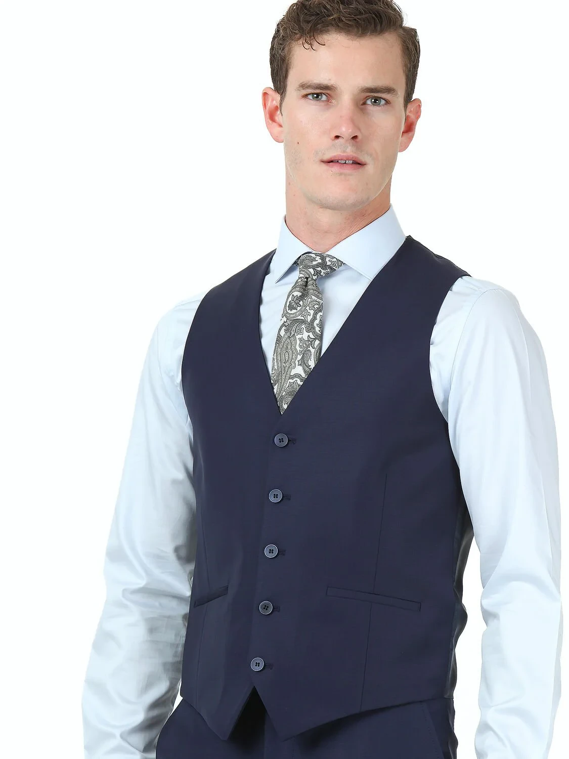 Saks Plain Classical Waistcoat - 2