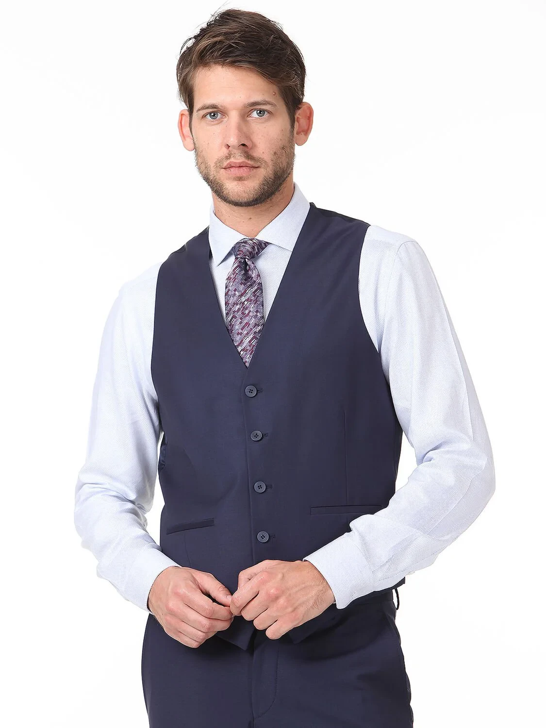 Saks Plain Classical Waistcoat - 1