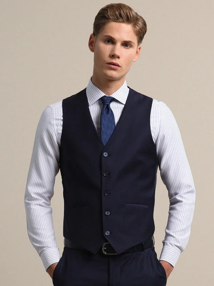 Saks Plain Classical Waistcoat - 1
