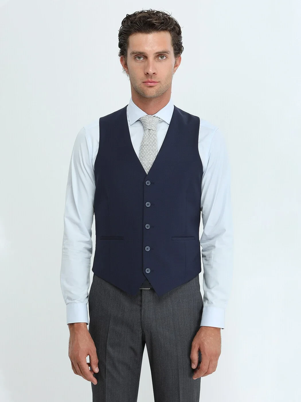 Saks Plain Classical Waistcoat - 1