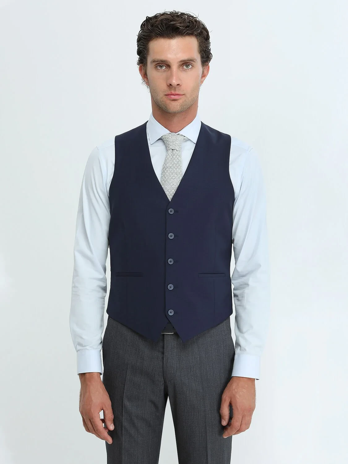 Saks Plain Classical Waistcoat - 1