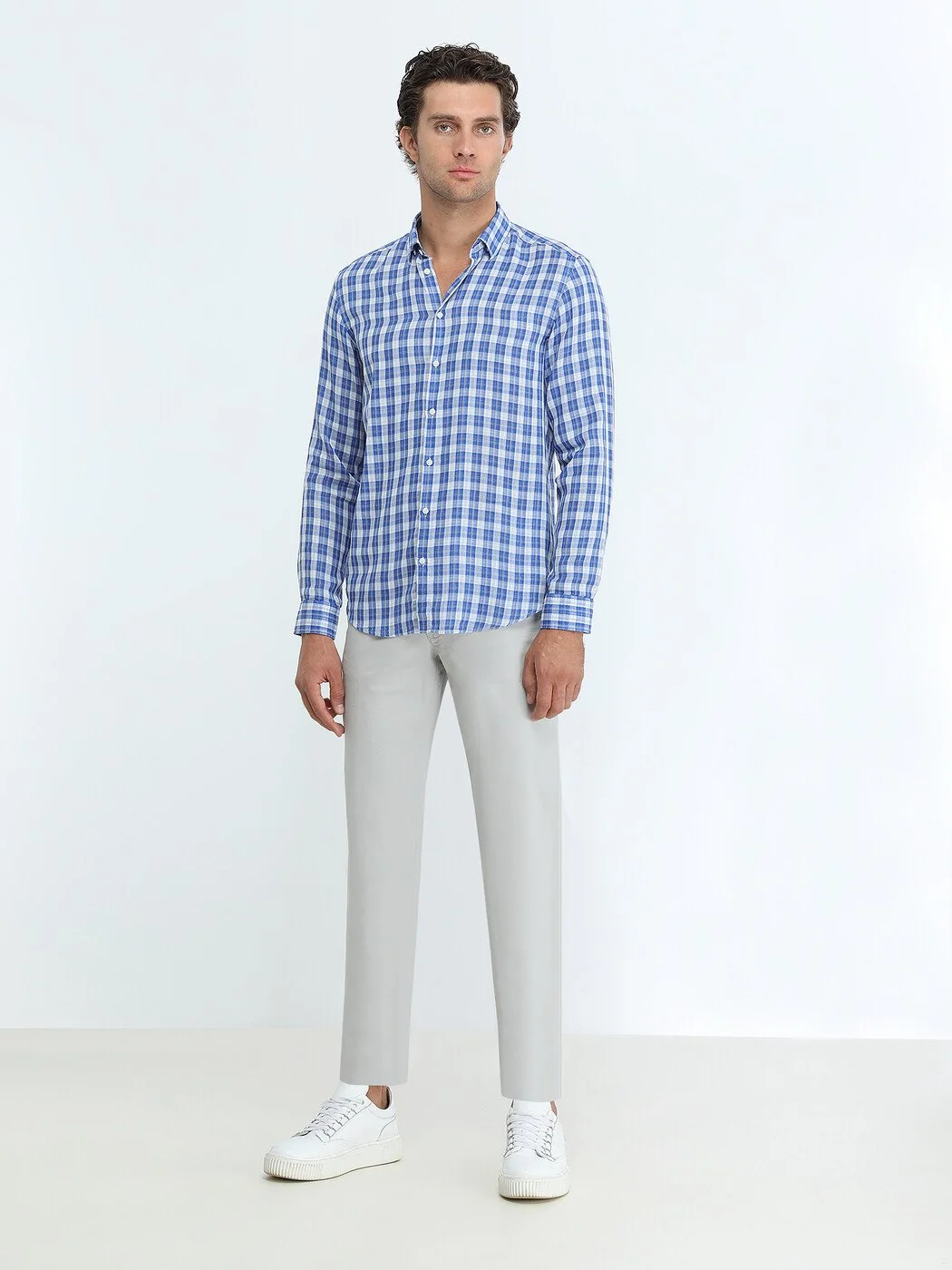Saks Regular Fit Dokuma Casual %100 Pamuk Gömlek - 2