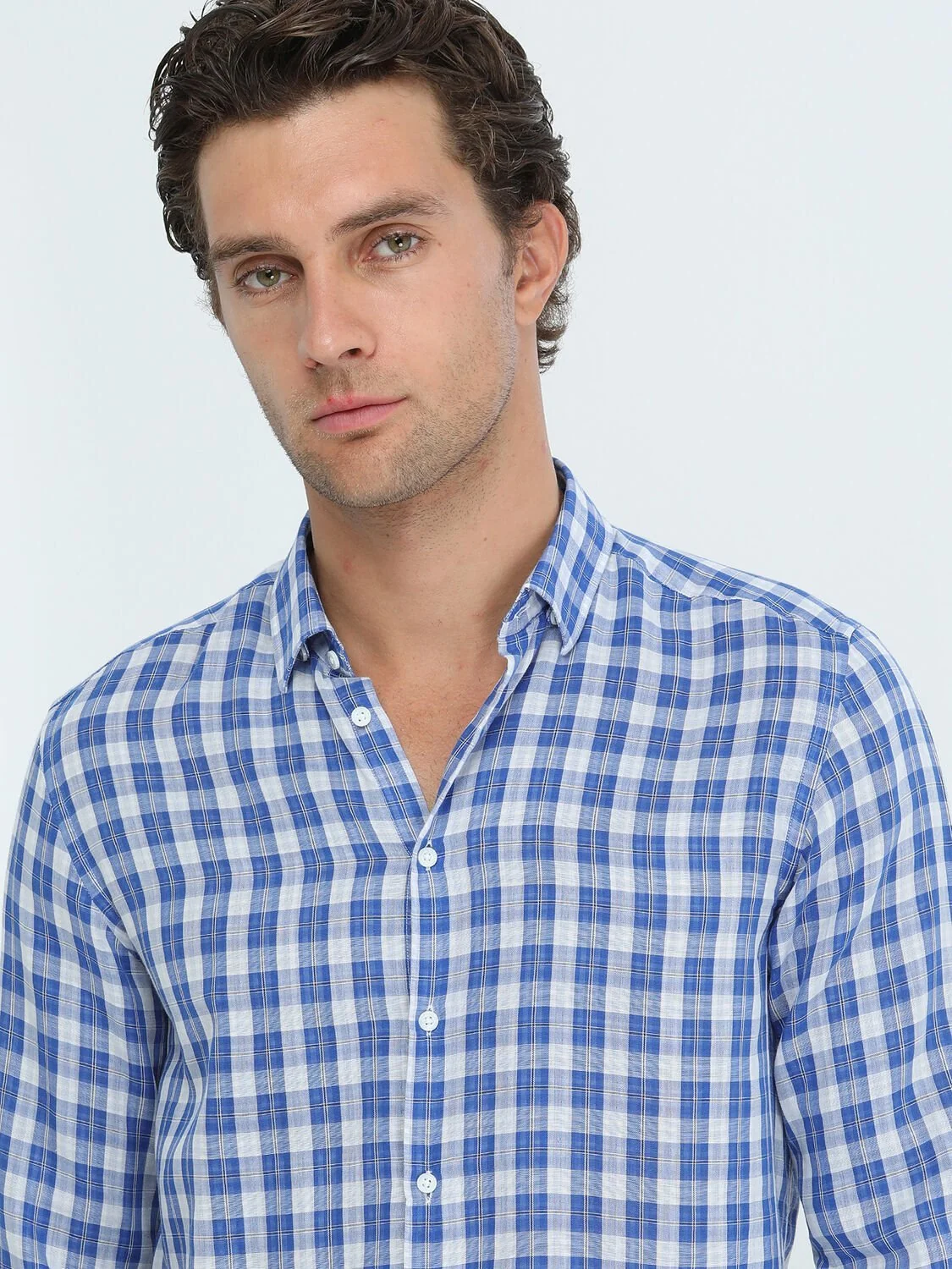 Saks Regular Fit Dokuma Casual %100 Pamuk Gömlek - 4