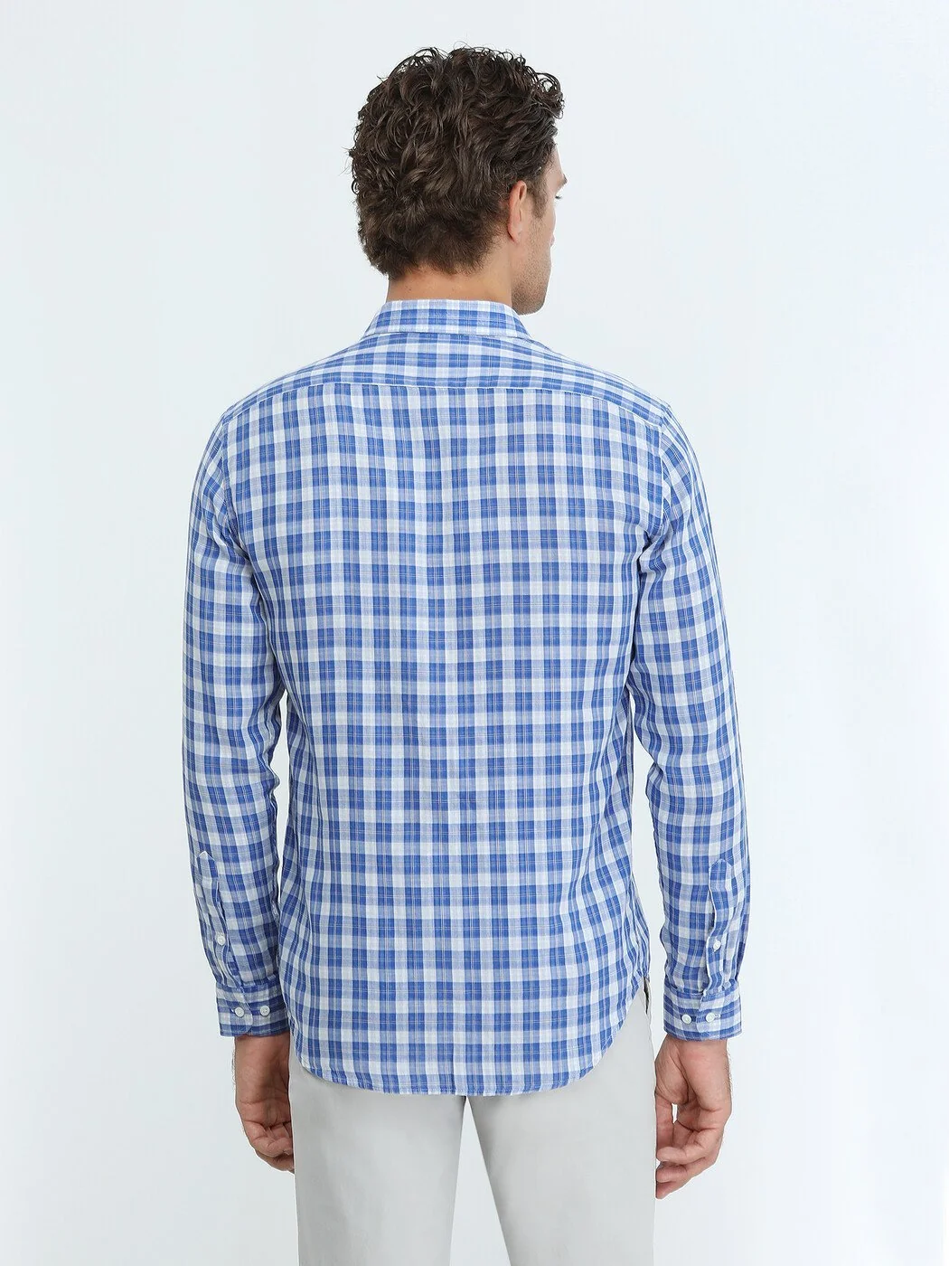 Saks Regular Fit Dokuma Casual %100 Pamuk Gömlek - 5