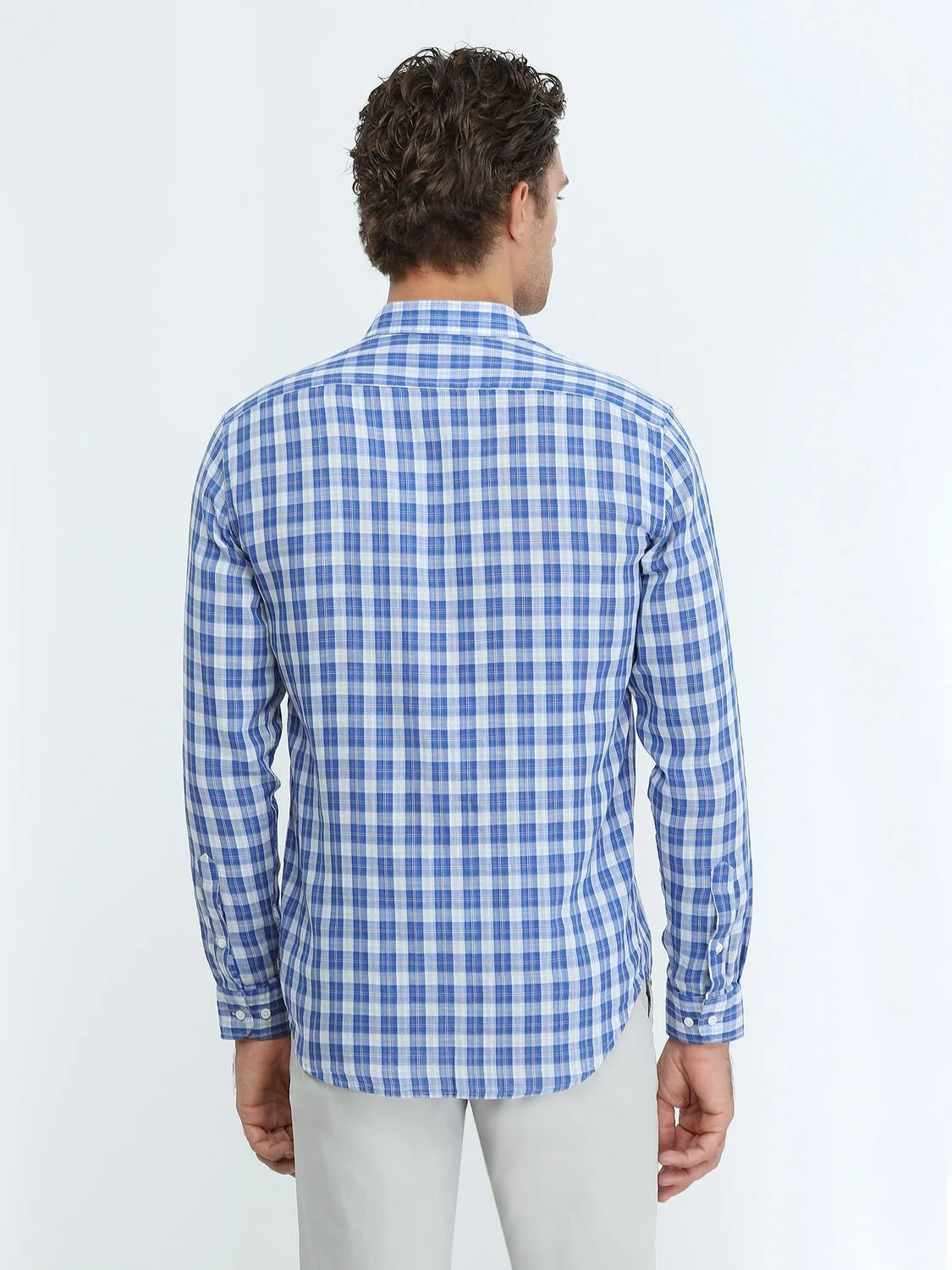 Saks Regular Fit Dokuma Casual %100 Pamuk Gömlek - 5