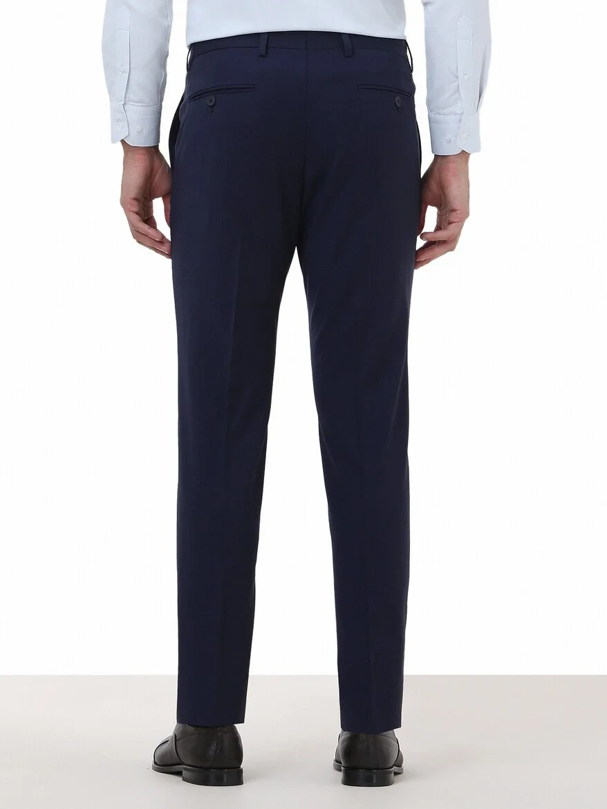 Saks Weaving Fitted Fit Classical Wool Blended Trousers 