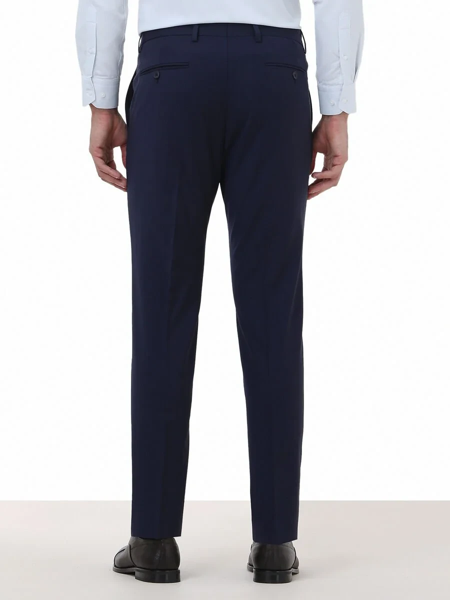 Saks Weaving Fitted Fit Classical Wool Blended Trousers - 4