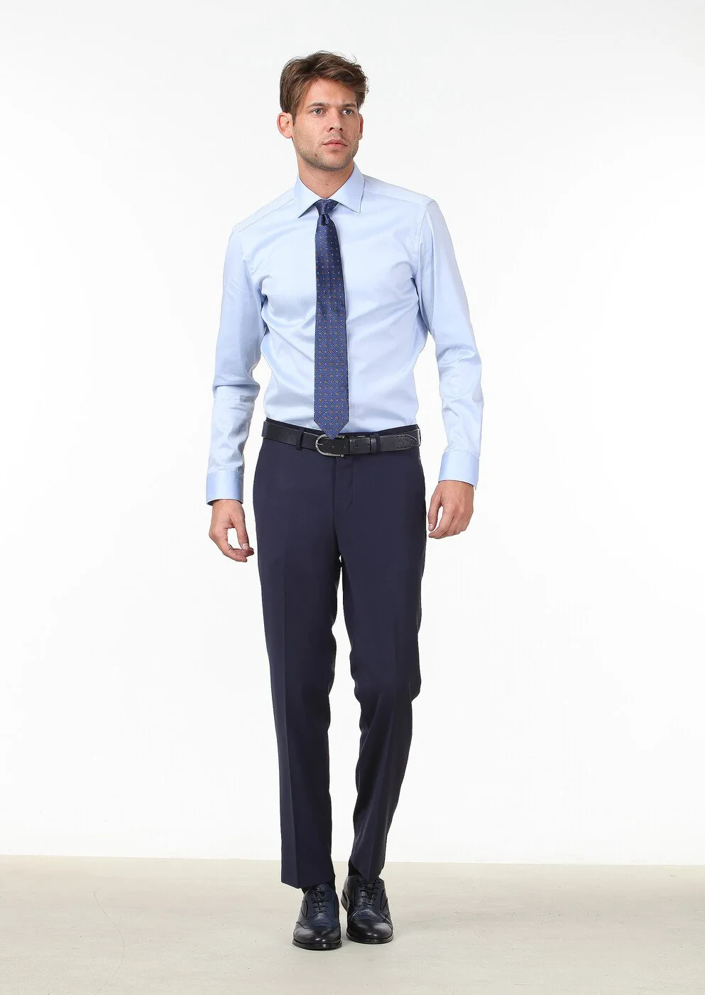 Saks Weaving Slim Fit Classical Wool Blended Trousers - 1