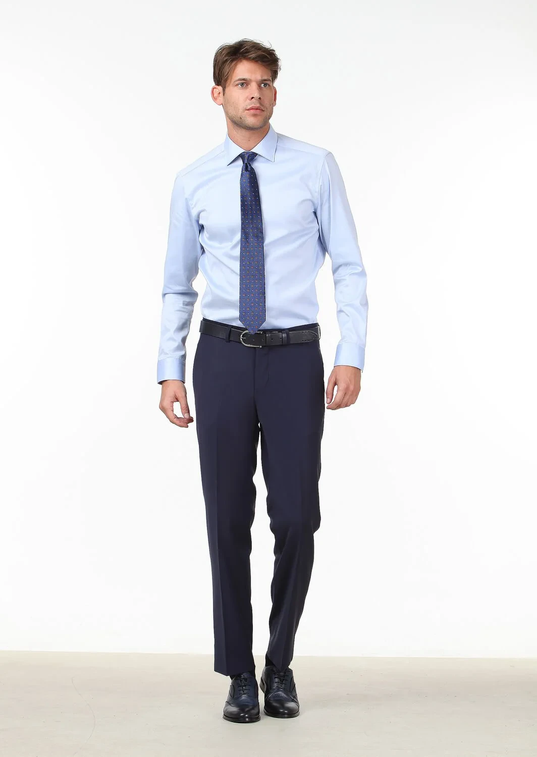 Saks Weaving Slim Fit Classical Wool Blended Trousers - 1