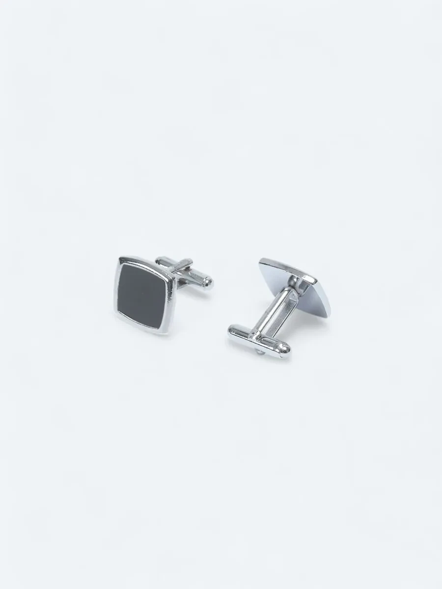 Silver Brass Cuff Link - 2