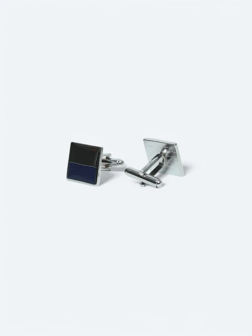 Silver Metal Cuff Link - 2