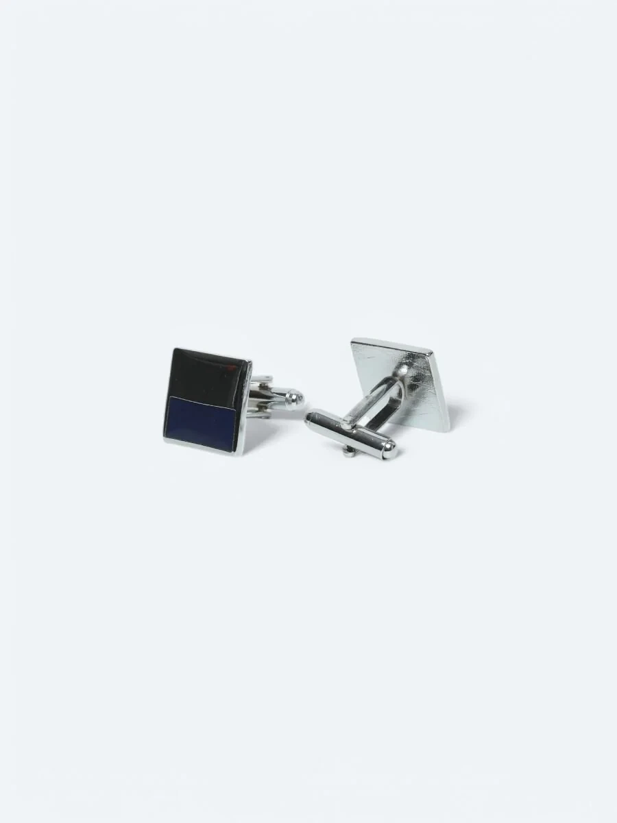 Silver Metal Cuff Link - 2