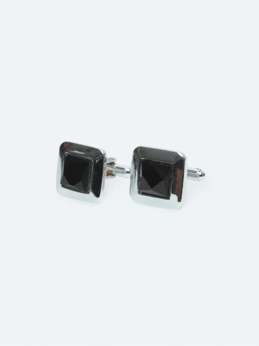 Silver Metal Cuff Link - 1
