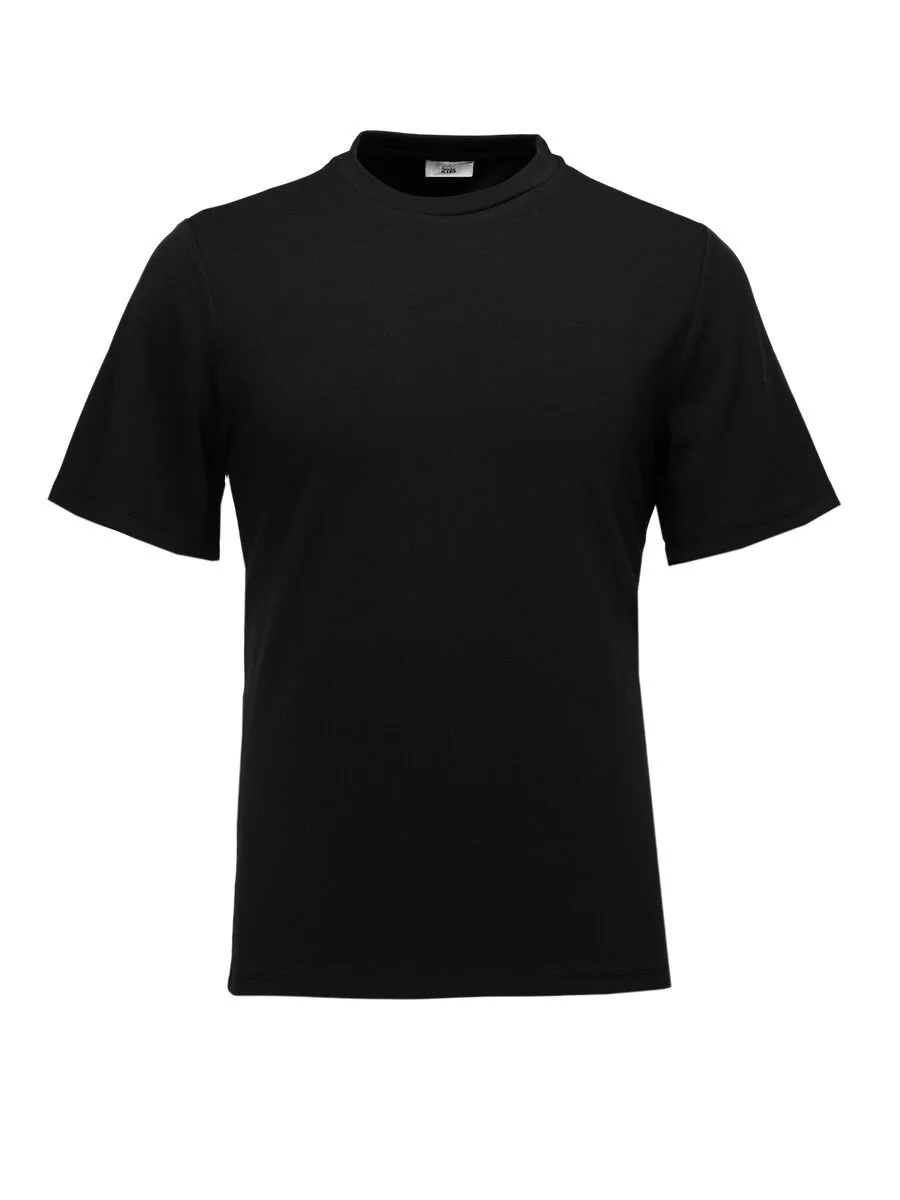 Siyah Bisiklet Yaka T-Shirt - 6