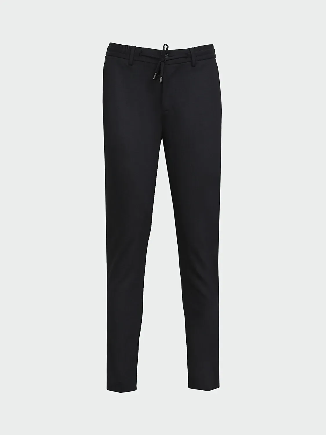 Siyah Dokuma Fitted Fit Smart Casual Pantolon - 6