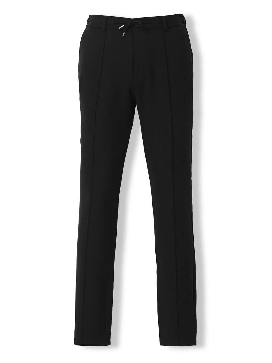 Siyah Dokuma Jogging Fit Casual Pantolon - 6
