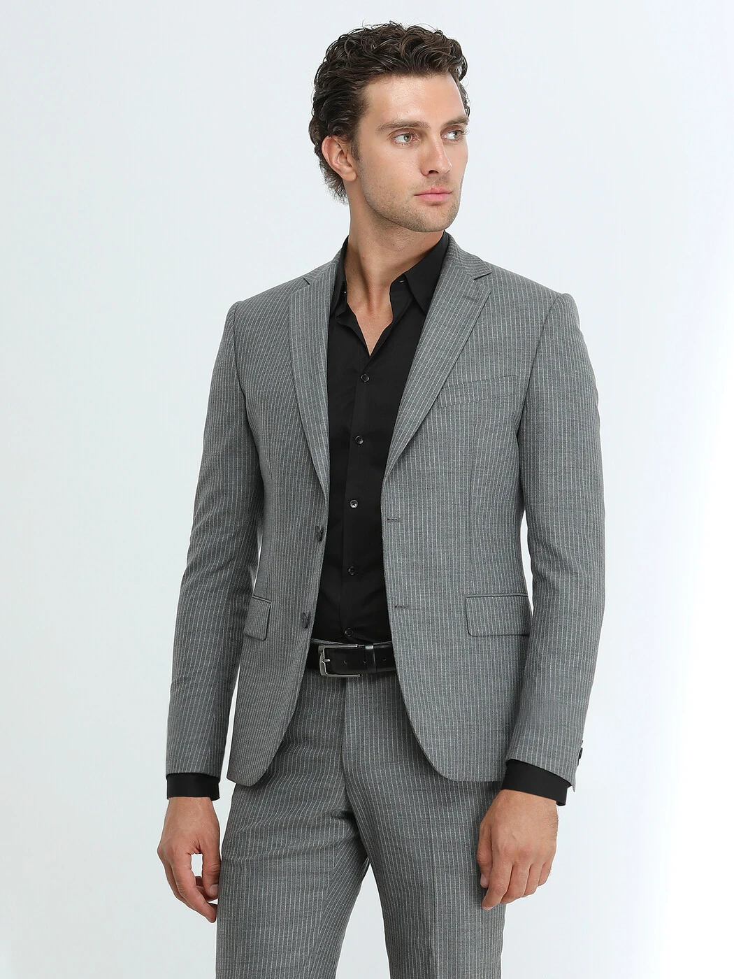 Siyah Düz Regular Fit Dokuma Casual %100 Pamuk Gömlek - 4
