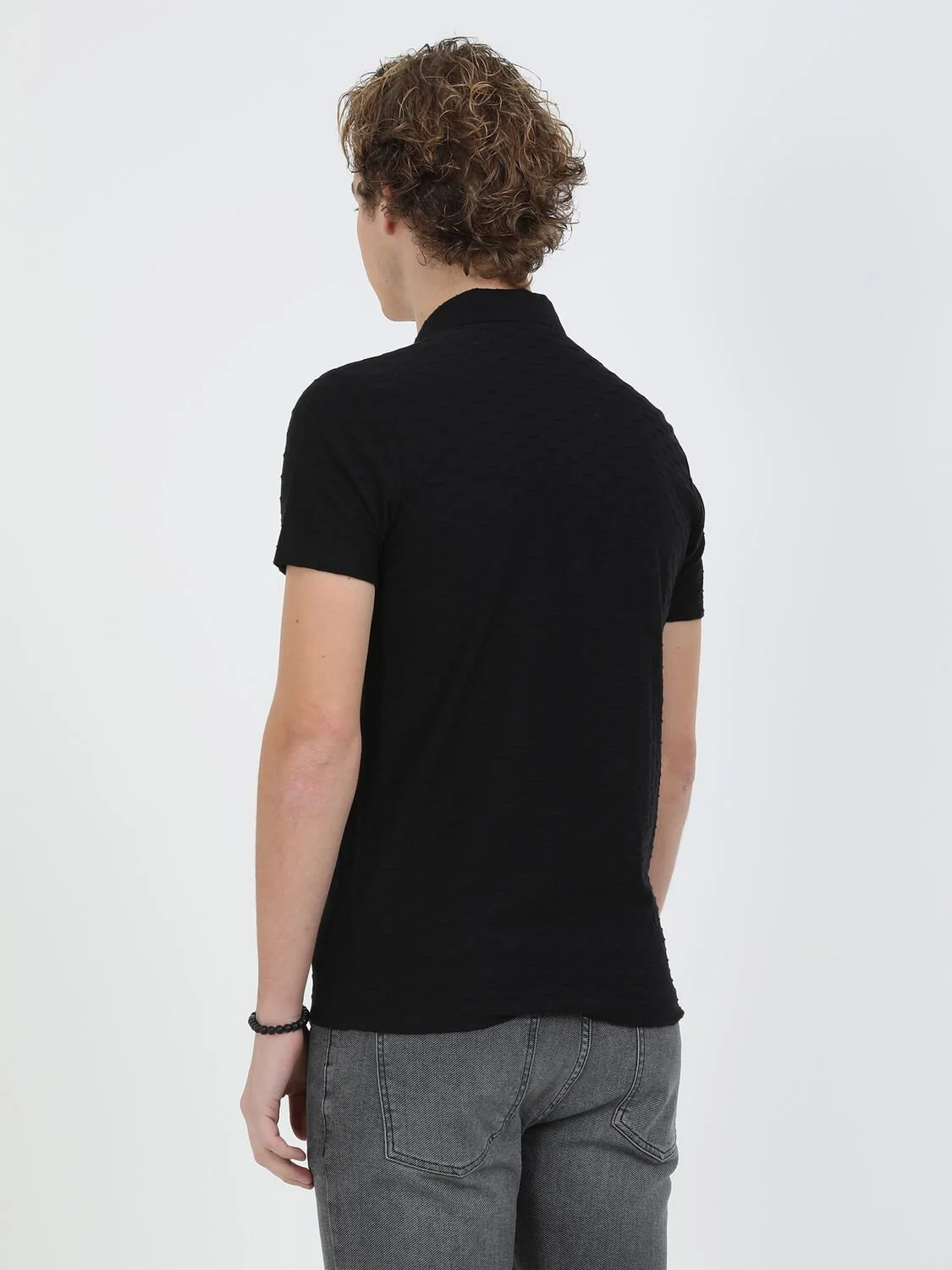 Siyah Regular Fit Casual %100 Pamuk Gömlek - 4