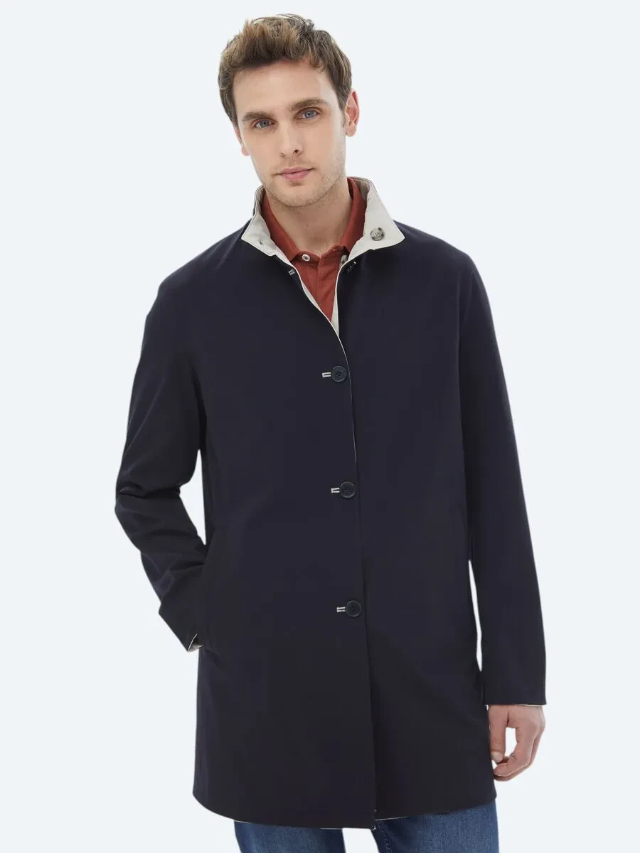 Stone Double-Sided Weaving Rain Coat - 2