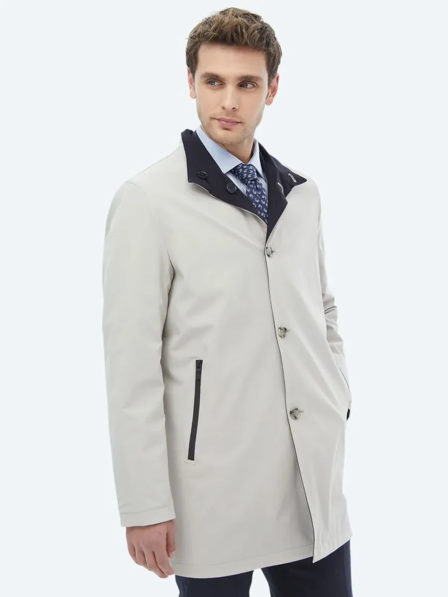 Stone Double-Sided Weaving Rain Coat - 3