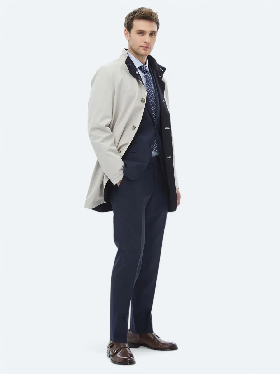 Stone Double-Sided Weaving Rain Coat - 5