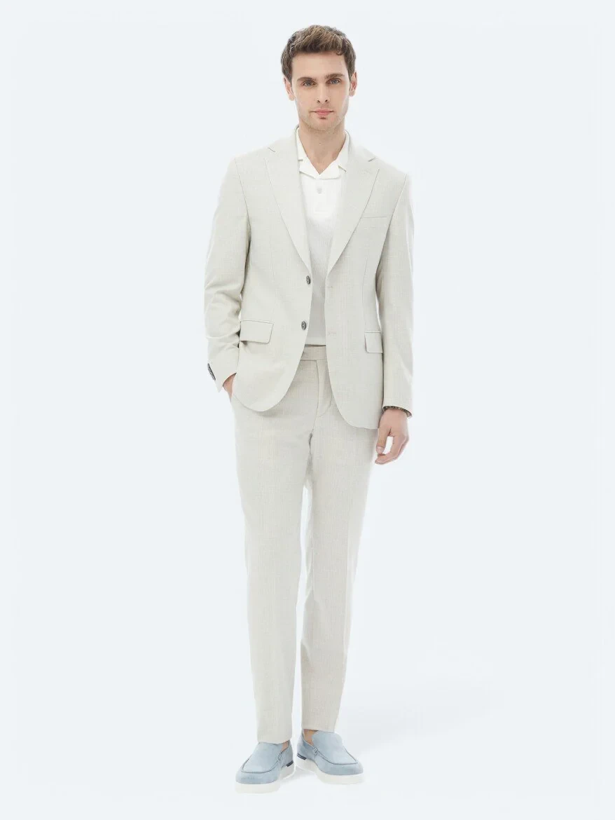 Stone Patterned Modern Fit Suit - 2