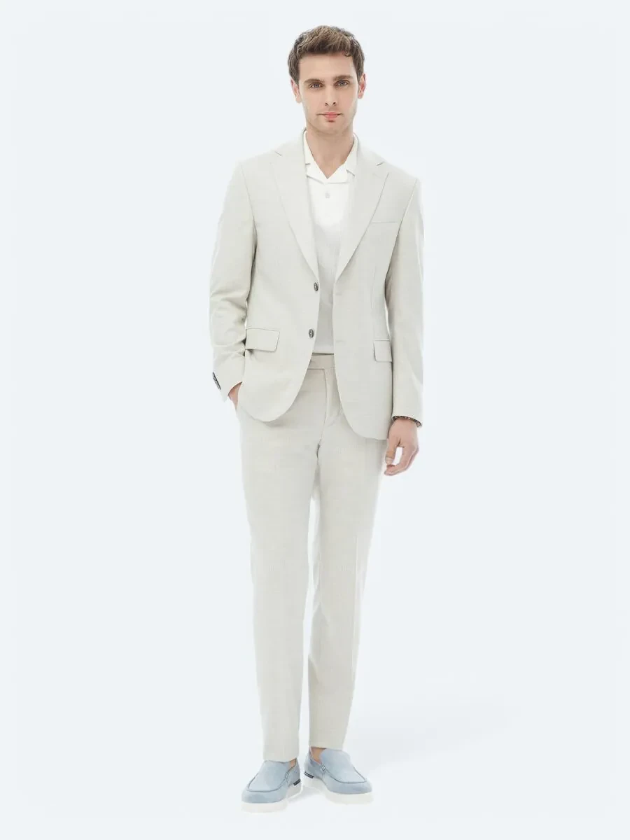 Stone Patterned Regular Fit Suit - 2