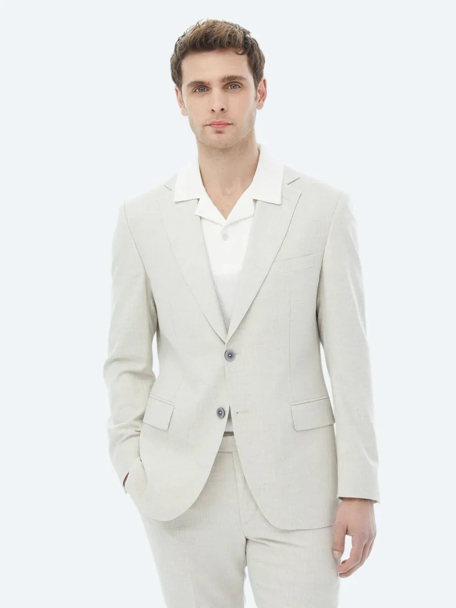 Stone Patterned Regular Fit Suit - 3