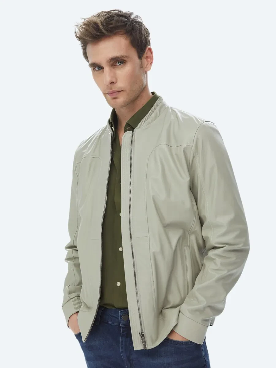 Stone Sheep Leather Leather Coat - 1