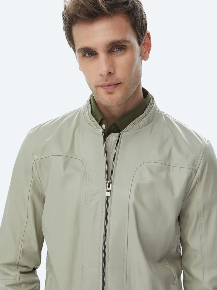 Stone Sheep Leather Leather Coat - 3