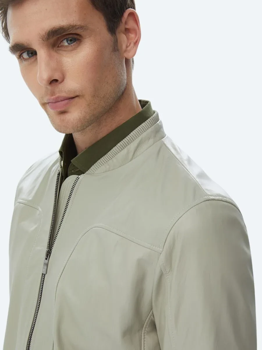 Stone Sheep Leather Leather Coat - 5