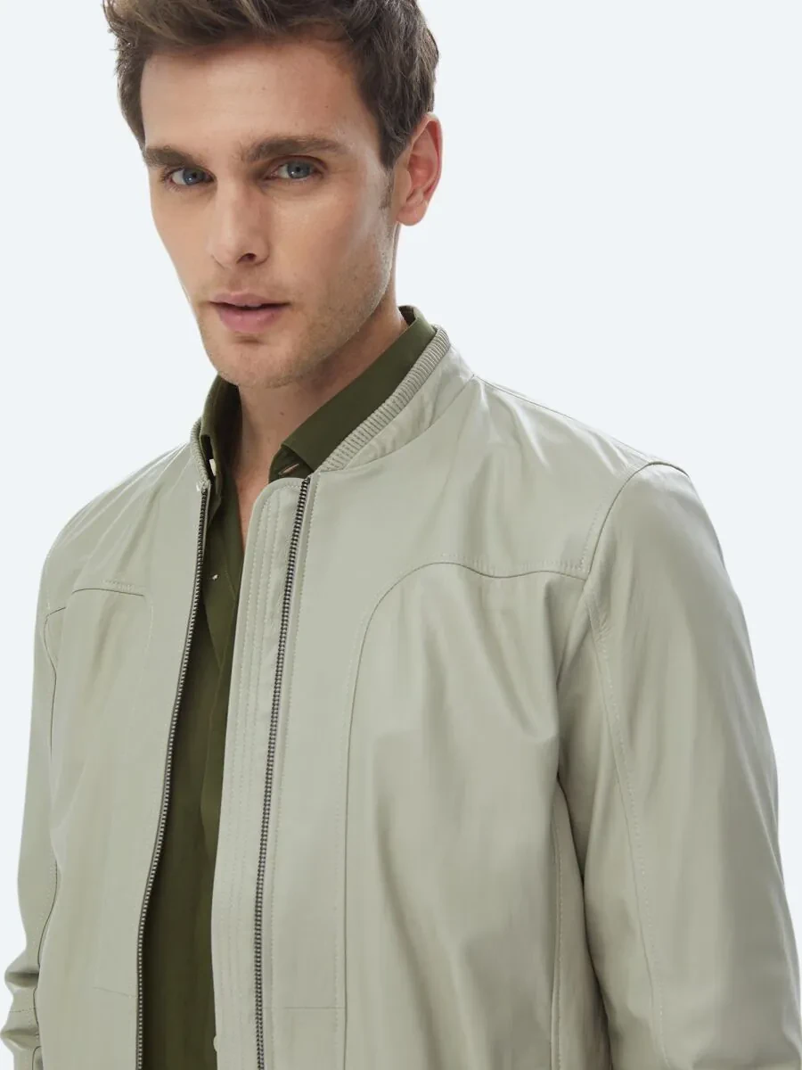 Stone Sheep Leather Leather Coat - 7