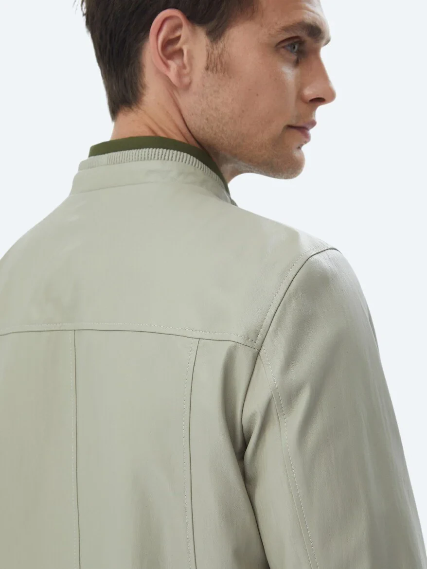 Stone Sheep Leather Leather Coat - 11