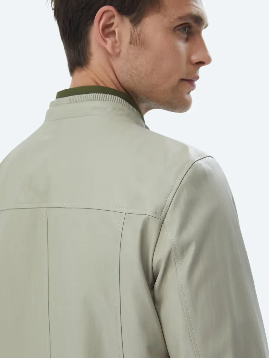 Stone Sheep Leather Leather Coat - 11