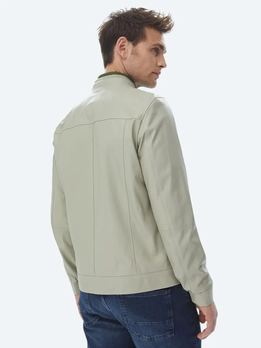Stone Sheep Leather Leather Coat - 12