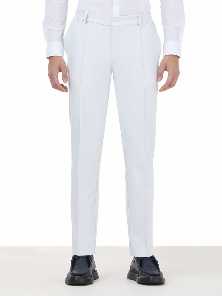 Stone Weaving Jogging Fit Casual Trousers - 1