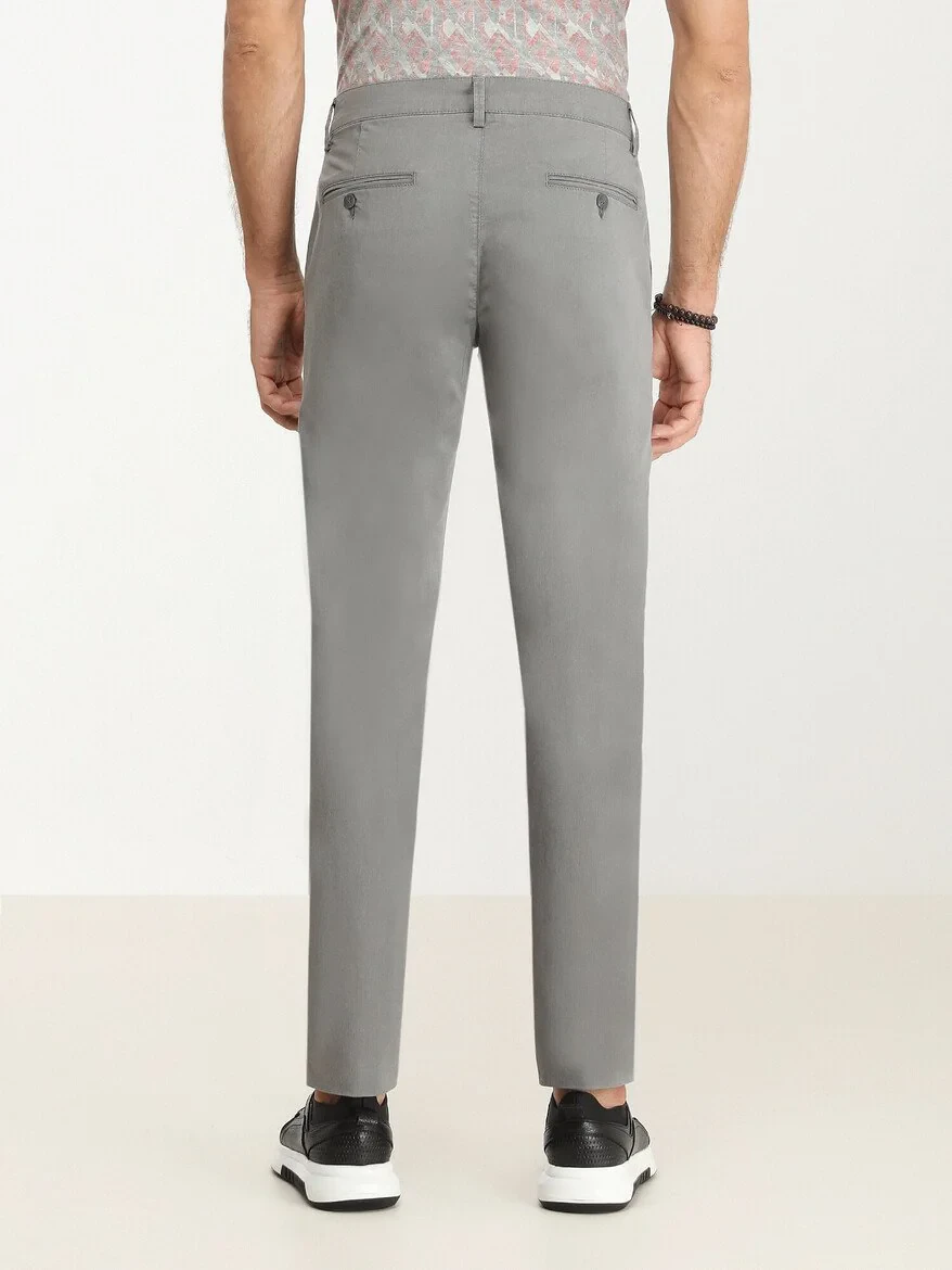 Stone Weaving Slim Fit Casual Trousers - 4