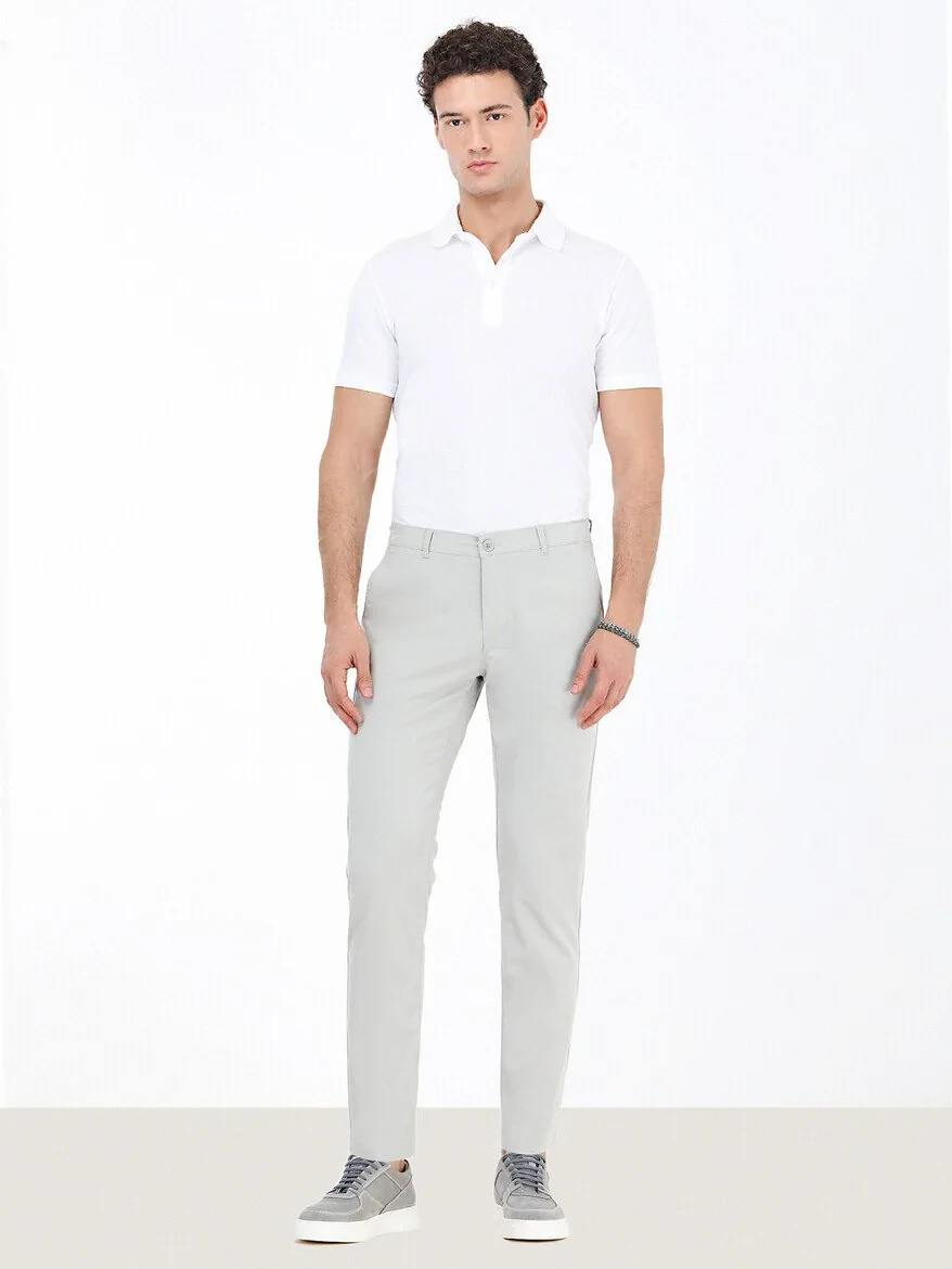 Stone Weaving Slim Fit Casual Trousers - 2