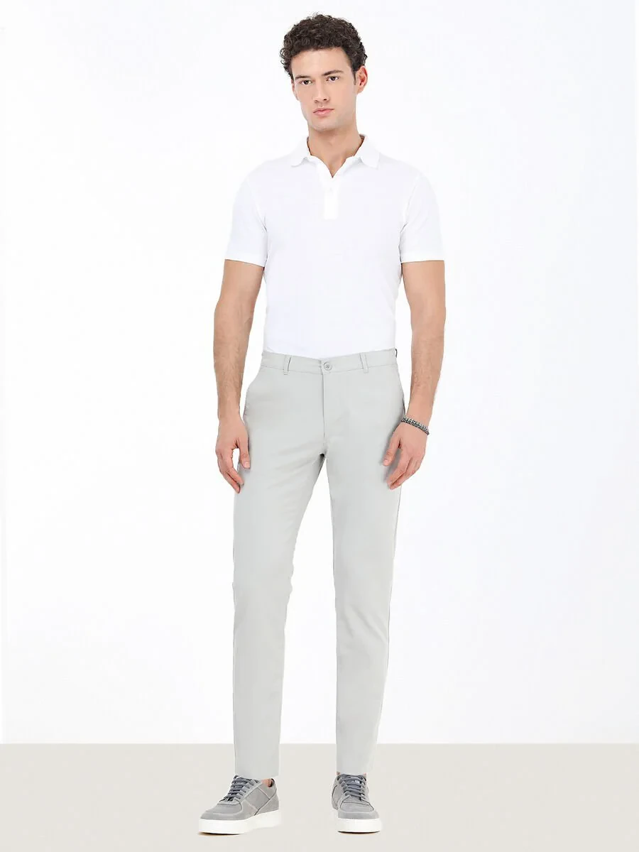 Stone Weaving Slim Fit Casual Trousers - 2