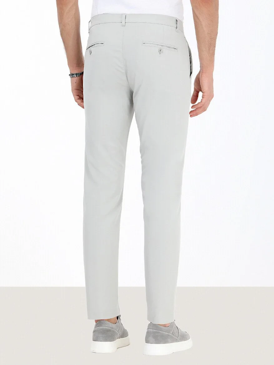 Stone Weaving Slim Fit Casual Trousers 