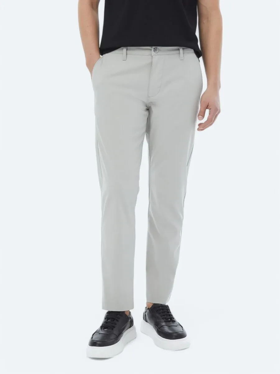 Stone Weaving Slim Fit Casual Trousers - 2