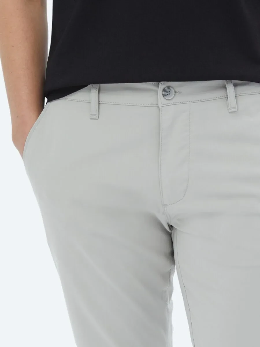 Stone Weaving Slim Fit Casual Trousers - 3