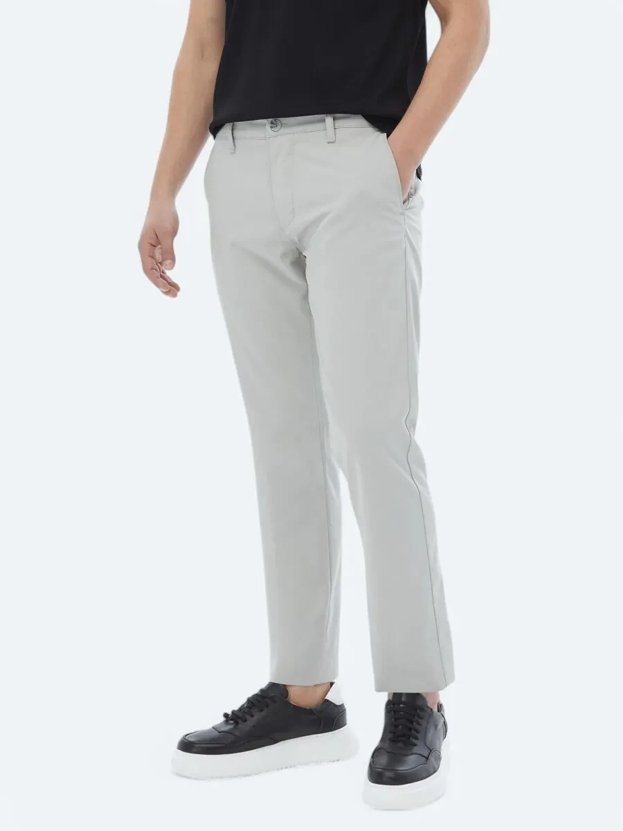 Stone Weaving Slim Fit Casual Trousers - 4
