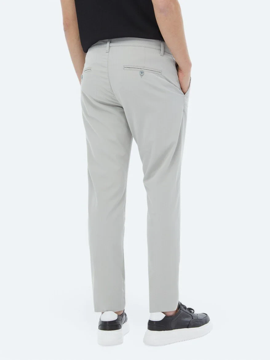 Stone Weaving Slim Fit Casual Trousers - 5