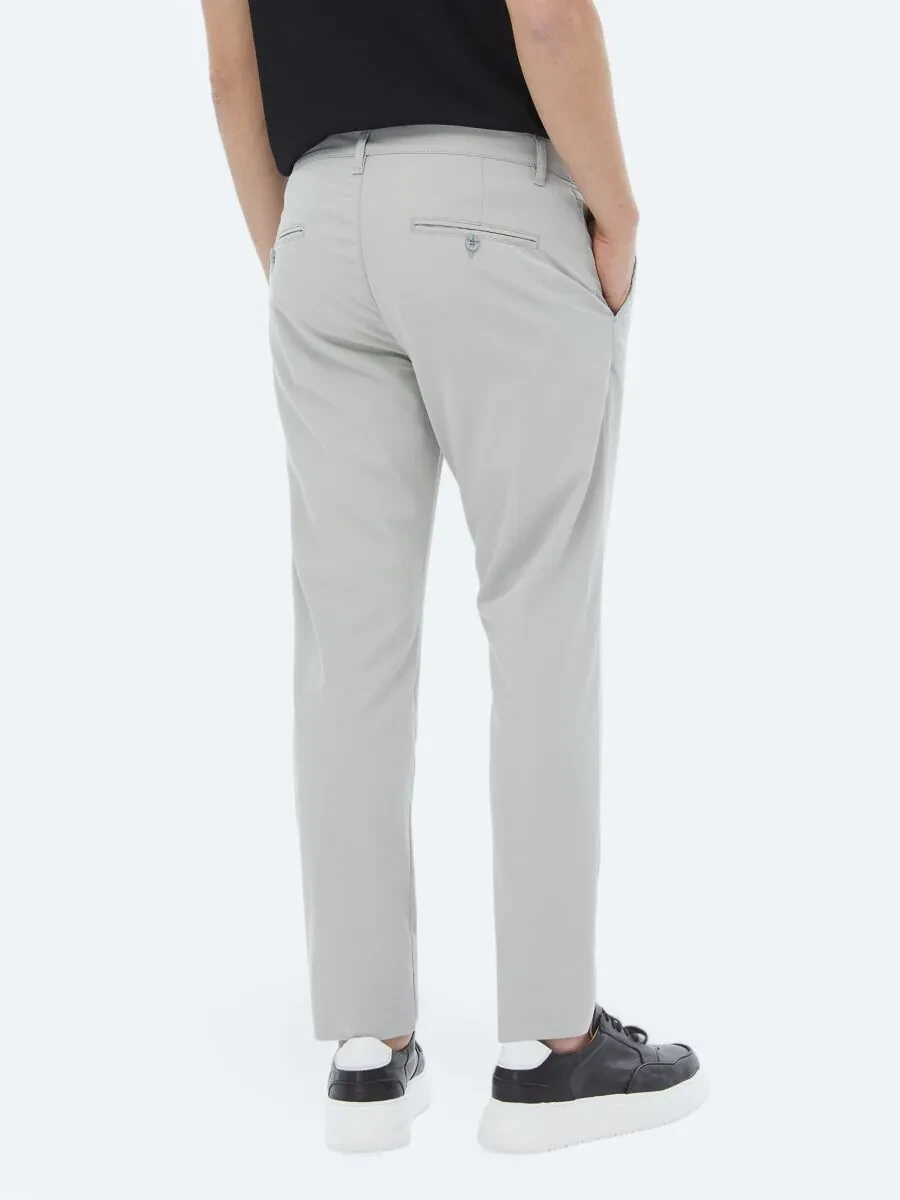 Stone Weaving Slim Fit Casual Trousers - 5