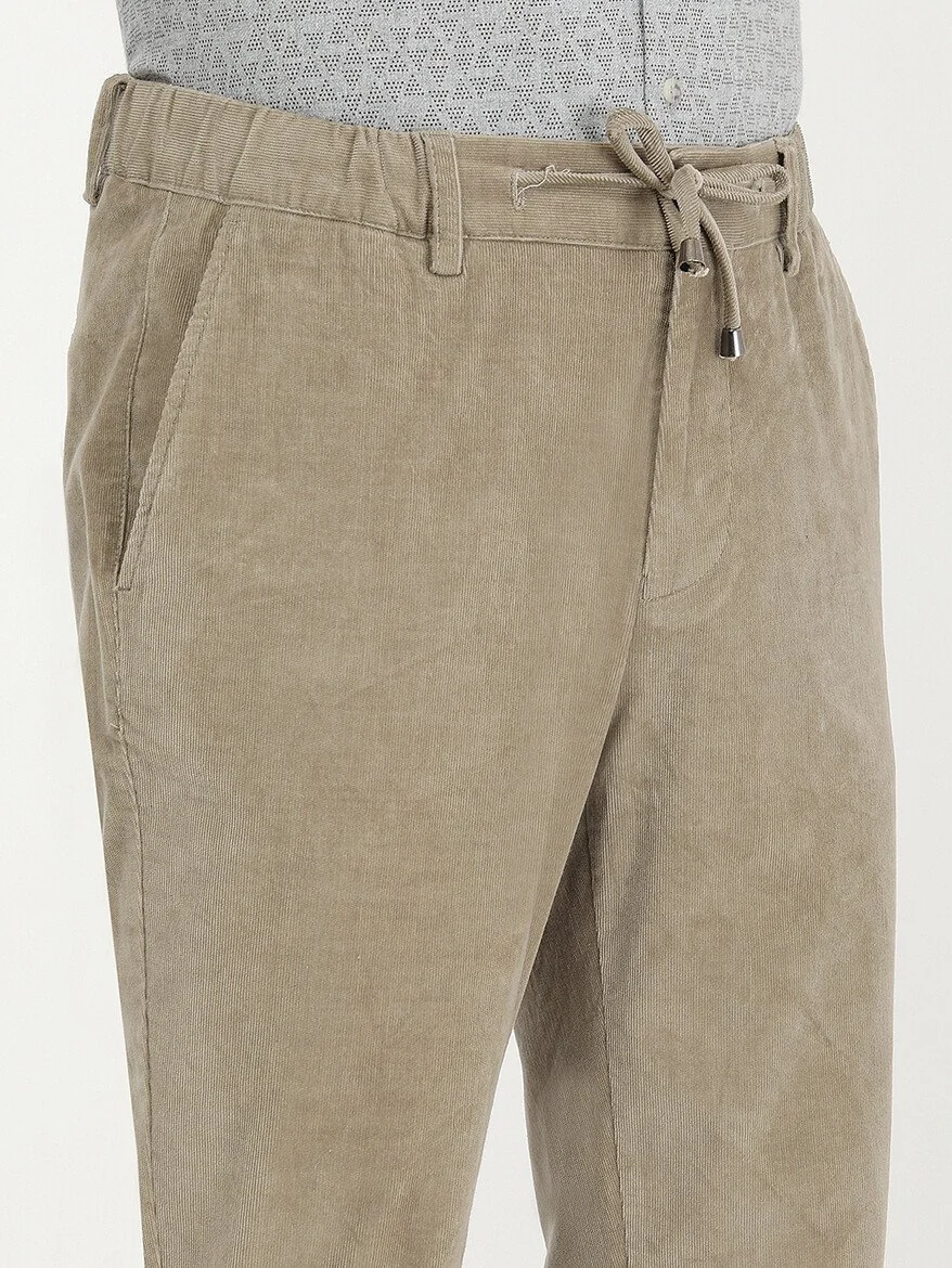 Taş Dokuma Jogging Fit Casual Pamuk Karışımlı Pantolon - 3